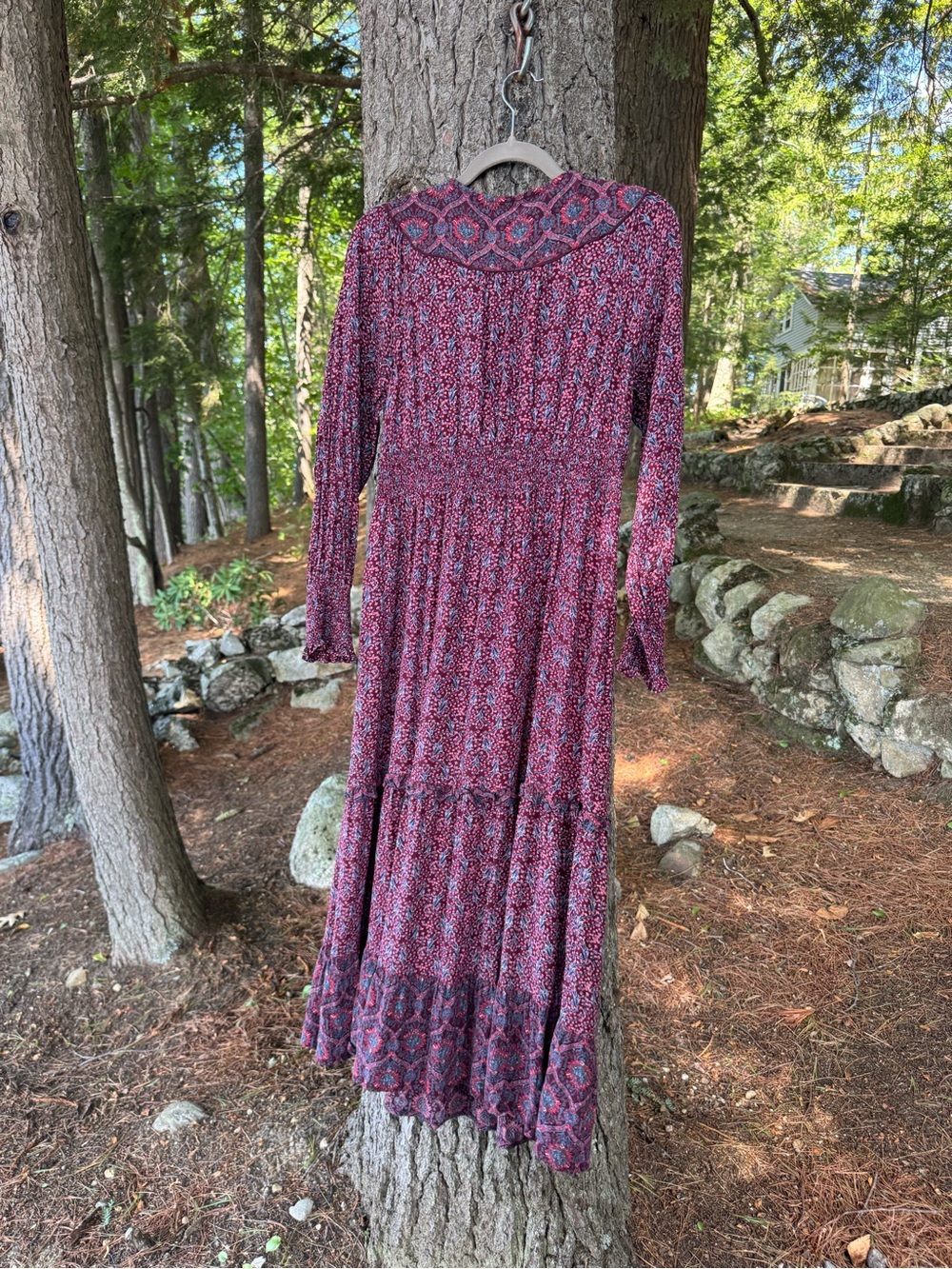Fat Face Boho Longsleeve Maxi Dress 10 - Picture 10 of 16